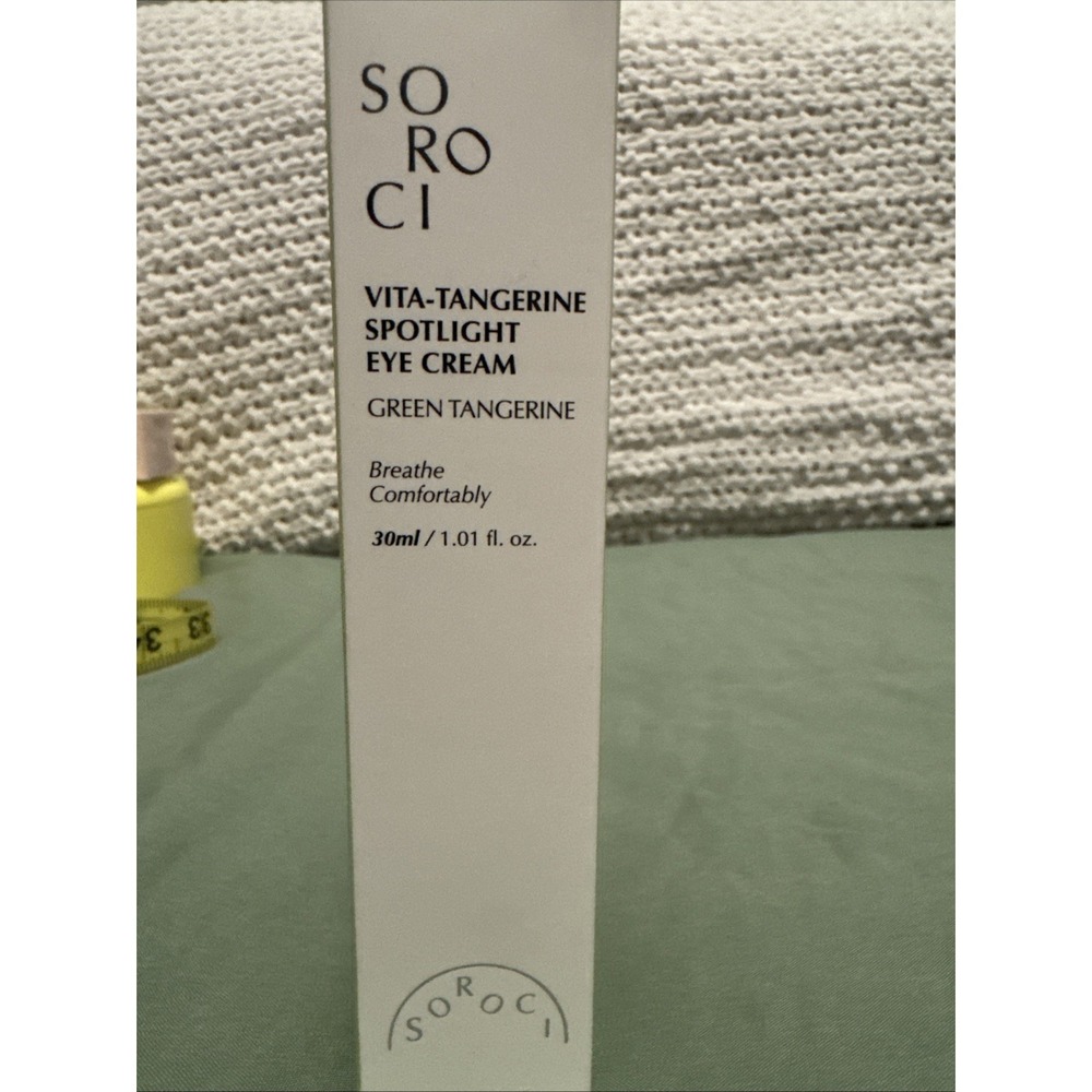 SOROCI Vita-Tangerine Spotlight Eye Cream 1.01 oz Brand NIB Green Tangerine
